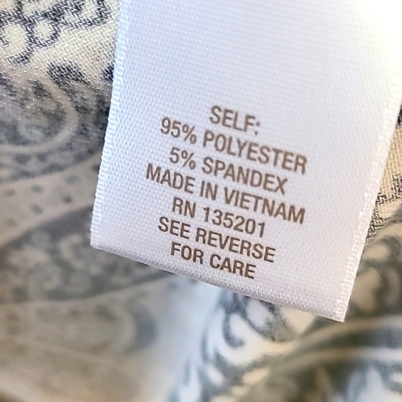 Roz & Ali Black & Cream Patterned Jersey Tunic, Size XL - Picture 8 of 8